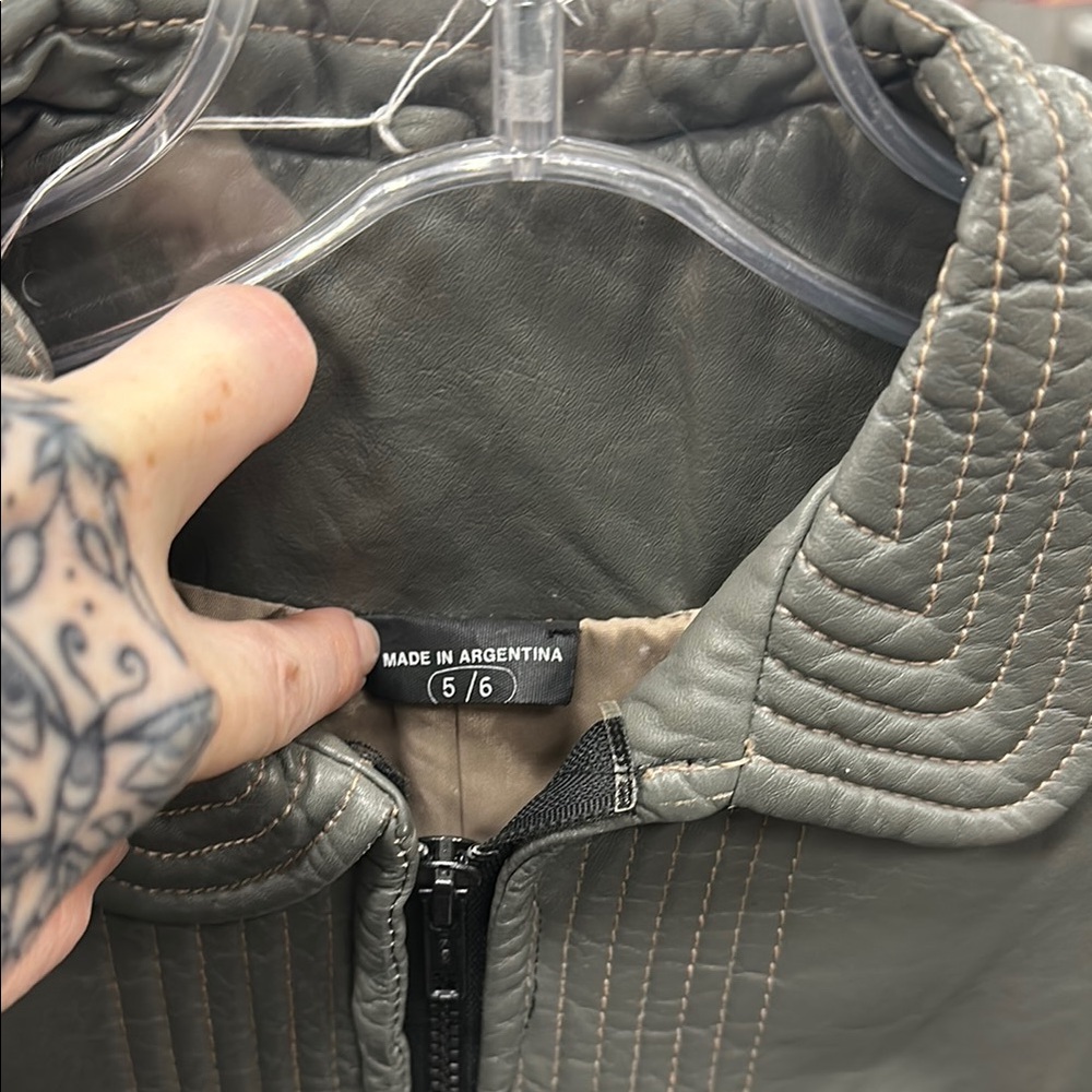 Gray Quilted Jacket - image 2